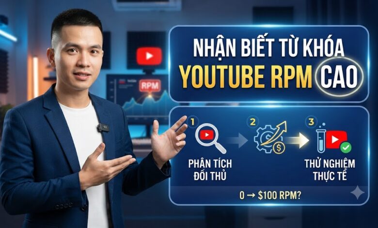 Cách Nhận Biết Từ Khóa YouTube Có RPM Cao: Quy Trình Phân Tích Từ Khóa Từ Đối Thủ Đến Thử Nghiệm Thực Tế