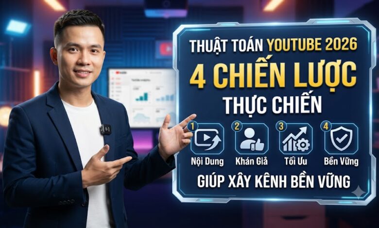 Thuật Toán YouTube 2026: 4 Chiến Lược Thực Chiến Giúp Xây Kênh Bền Vững