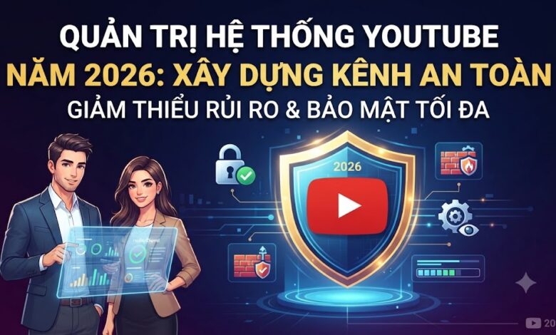 Quản trị hệ thống YouTube năm 2026: Cách xây dựng kênh an toàn và giảm thiểu rủi ro