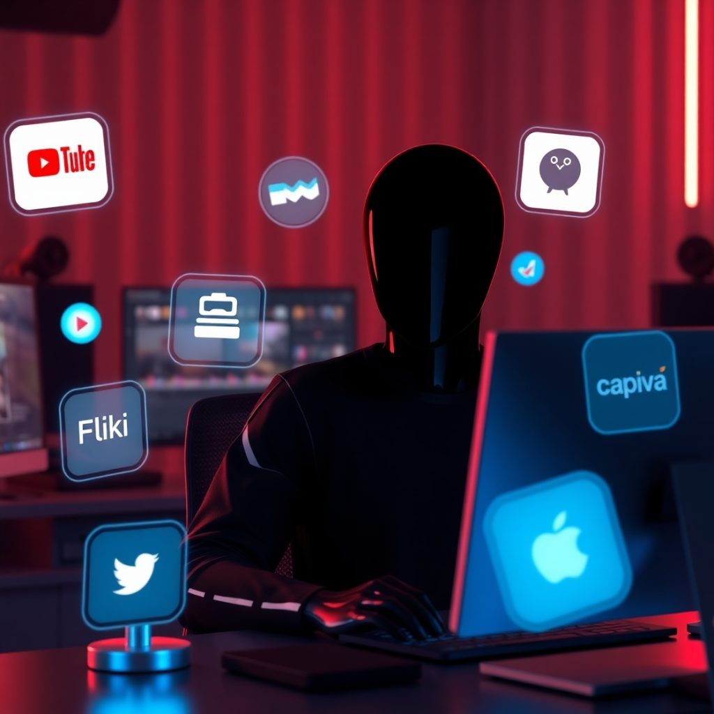 Flux Schnell A faceless YouTube creator workspace using AI too 1