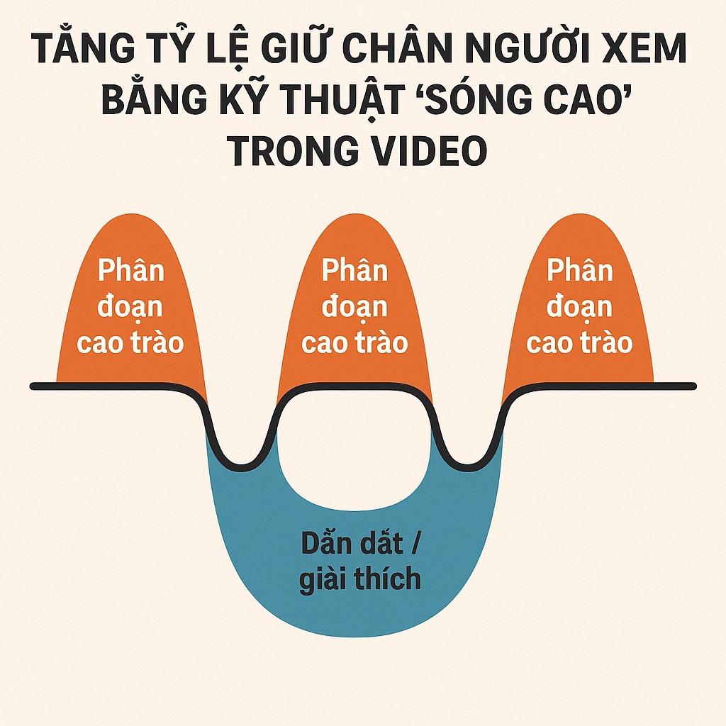 Tăng Tỷ Lệ Giữ Chân Người Xem Bằng Kỹ Thuật “Sóng Cao” Trong Video