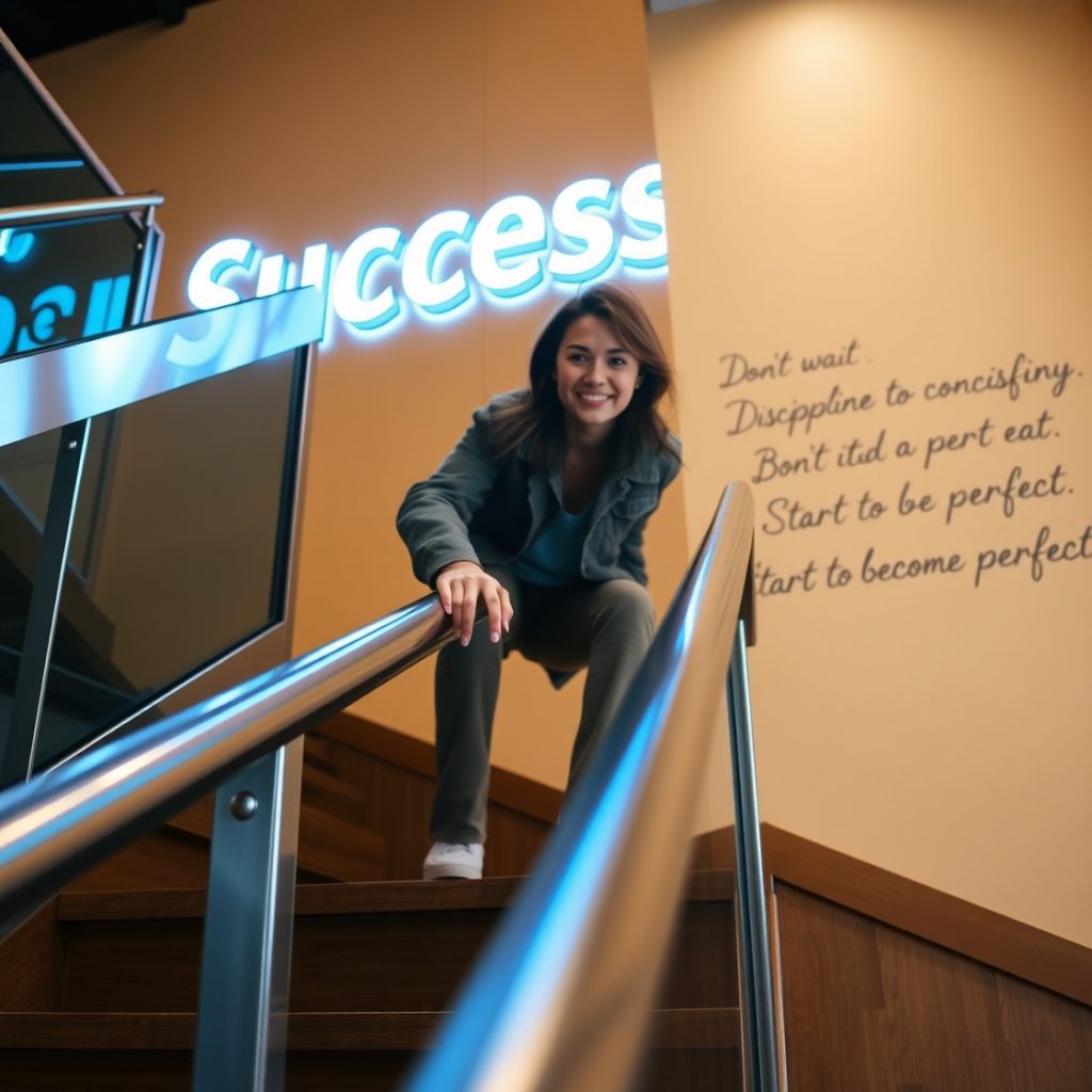 Flux Schnell A determined YouTuber with a focused expression a 1