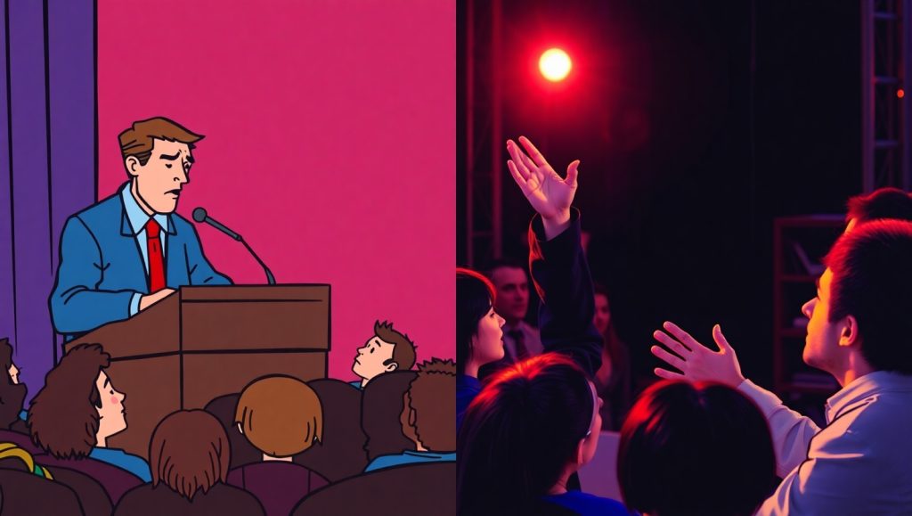 Flux Schnell Split image showing two styles of storytelling on 2 1