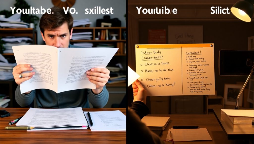 Flux Schnell Two YouTube video scripts compared on the left ch 2 1