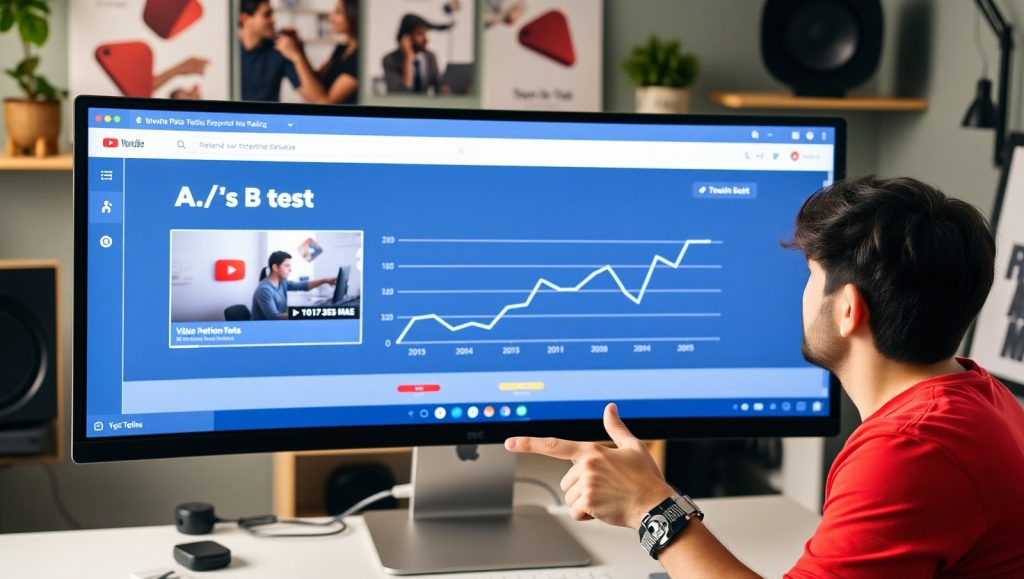 Flux Schnell AB testing dashboard on computer screen with two 2
