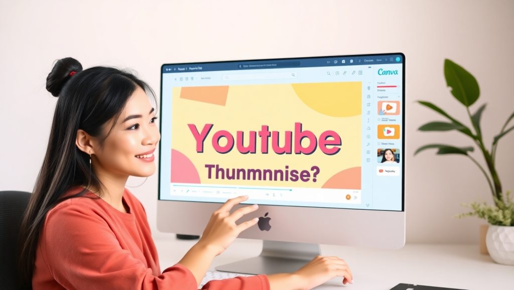 Flux Schnell A confident Vietnamese woman designing a YouTube 3