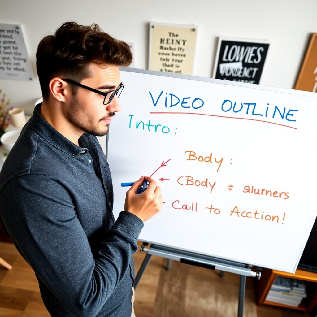 Flux Schnell A content creator with a thoughtful expression an 0 2