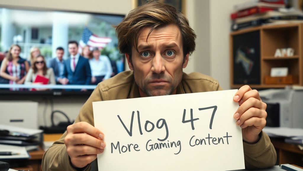 Flux Schnell A disheveled and exhausted YouTuber likely in his 2