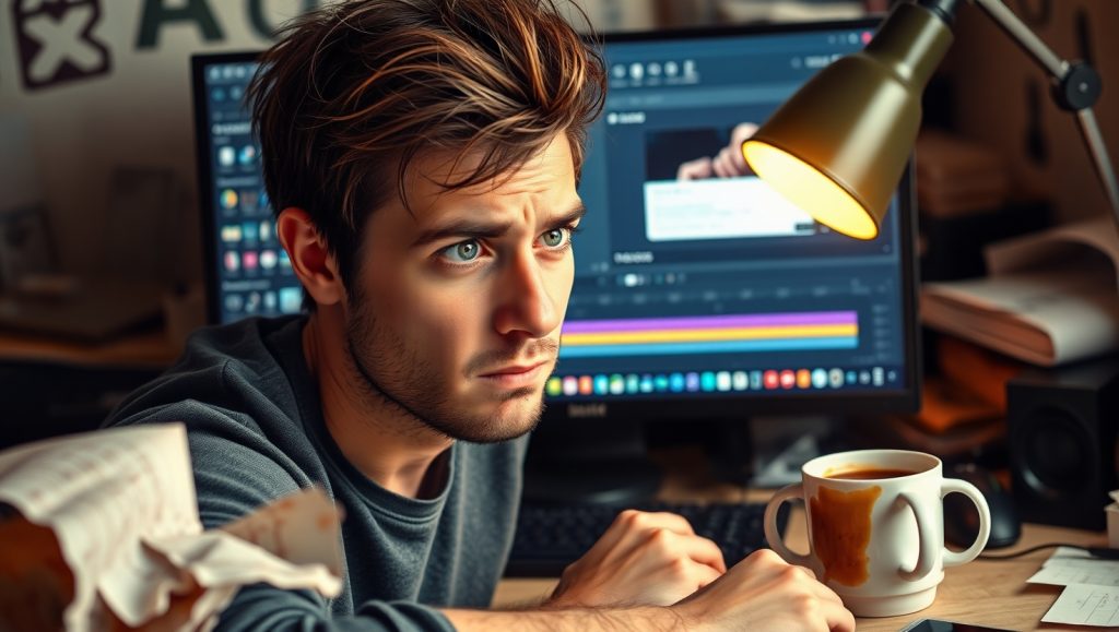 Flux Schnell A flustered young man in his early twenties with 2