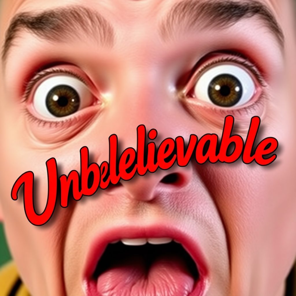 20 Ý Tưởng Video YouTube Giúp Tăng Tương Tác Chóng Mặt 8 Flux Schnell A shocked face is zoomed in with extremely exagge 0