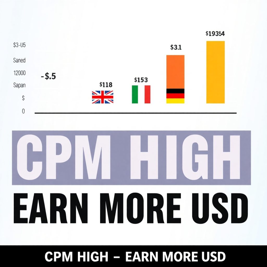 Xây Kênh YouTube View Ngoại Để Kiếm Tiền Đô: Hướng Dẫn Từ A-Z Dành Cho Người Muốn Làm Thật 5 Flux Schnell Infographic displaying a bar chart of CPM rates b 1