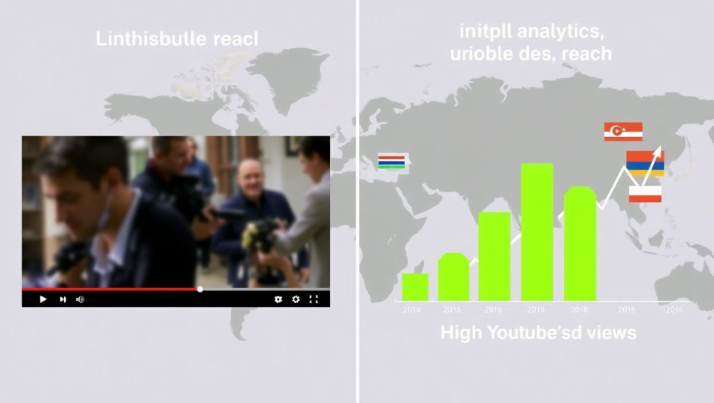 Cách dùng AI dịch và lồng tiếng để làm nội dung đa ngôn ngữ - Cách làm youtube view ngoại 4 Flux Schnell Split screen Left side showing a YouTube video in 0