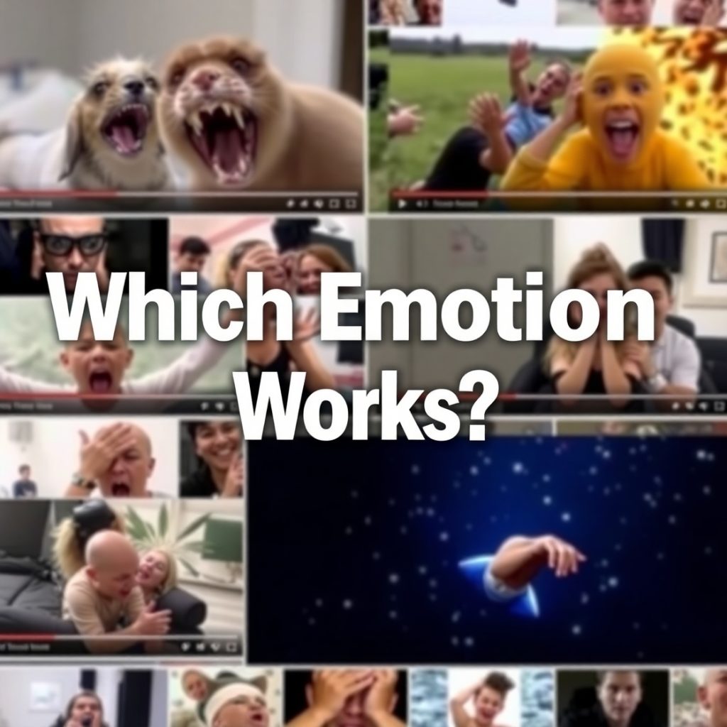 Cách Chọn Ngách Khi Tạo Kênh YouTube View Ngoại - Cách làm Youtube View Ngoại 4 Flux Schnell collage of YouTube thumbnails showing shocking an 1