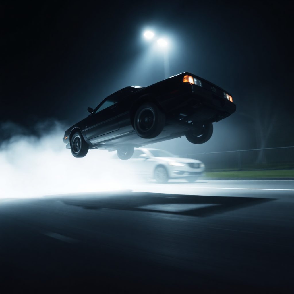 Flux Schnell A paused frame of a dramatic action moment with a 1