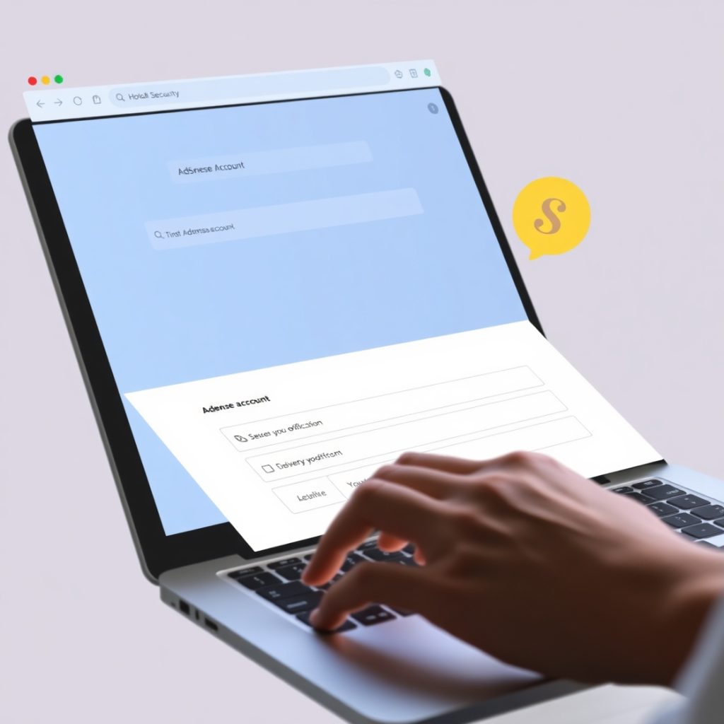 Flux Schnell A user filling out AdSense account information on 2