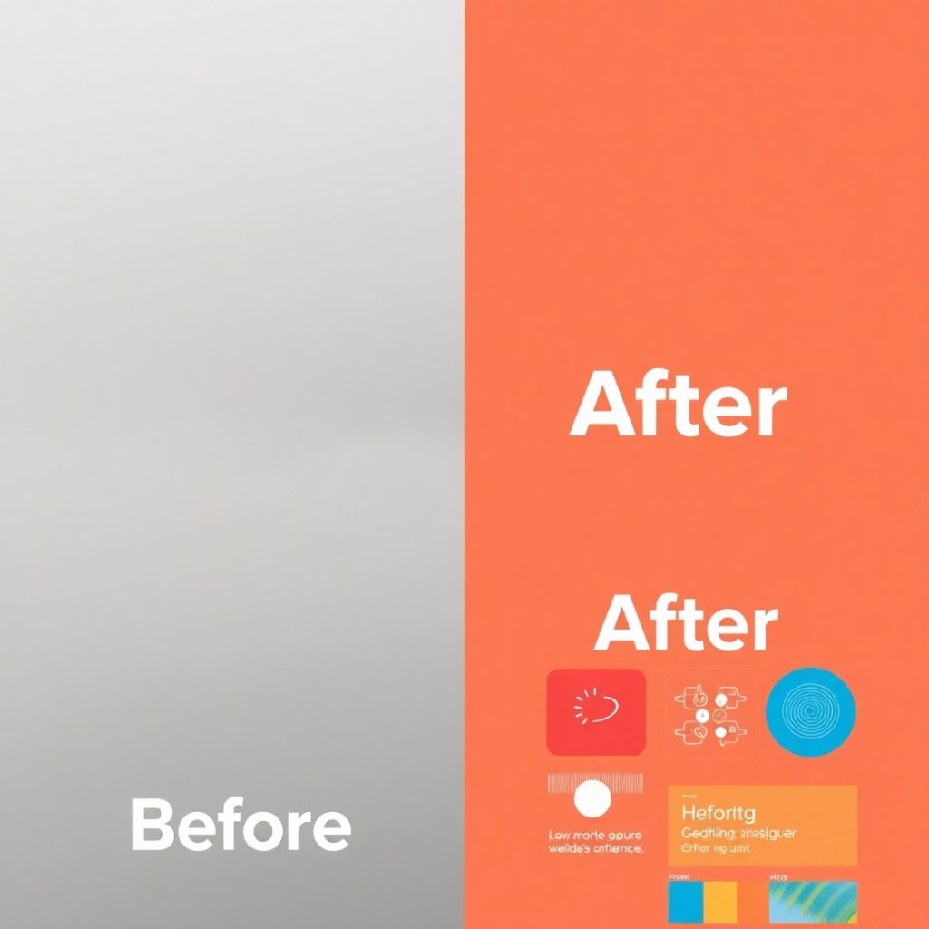 Flux Schnell Splitscreen image with Before on the left and Aft 2