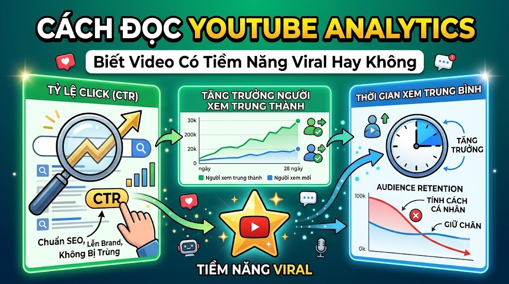 Cách Đọc YouTube Analytics Để Biết Video Có Tiềm Năng Viral Hay Không
