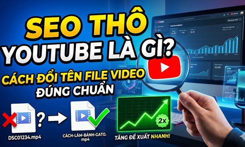 SEO Thô YouTube Là Gì? Cách Đổi Tên File Video Đúng Chuẩn Để Được Đề Xuất Nhanh Hơn