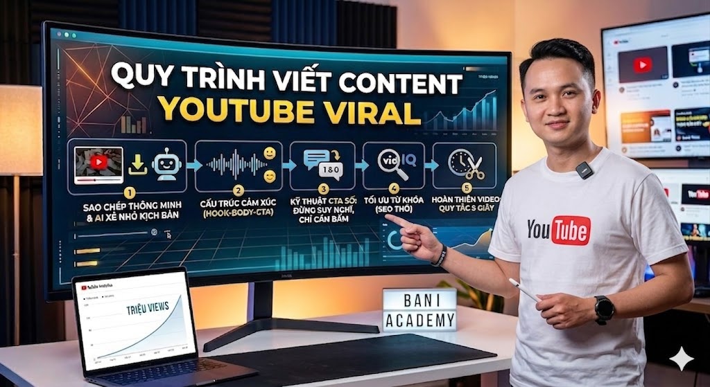 Cách Viết Content YouTube Viral Bằng AI: Công Thức “Sao Chép Thông Minh”