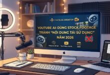 Hướng dẫn cách sử dụng stock footage đúng cách để tránh lỗi Reused Content và Low Effort trên YouTube 2026. Chiến lược an toàn cho kênh faceless AI muốn bật kiếm tiền bền vững.
