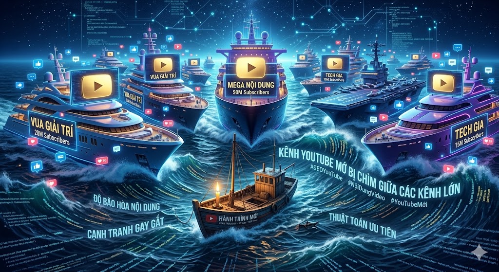 Vì Sao “Ngách Càng Nhỏ Cơ Hội Càng Lớn”? Tư Duy Giúp Kênh YouTube Mới Dễ Bùng View