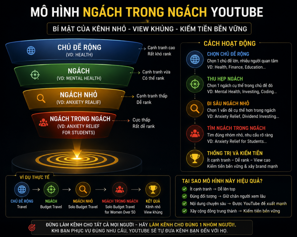 ngách trong ngách youtube
