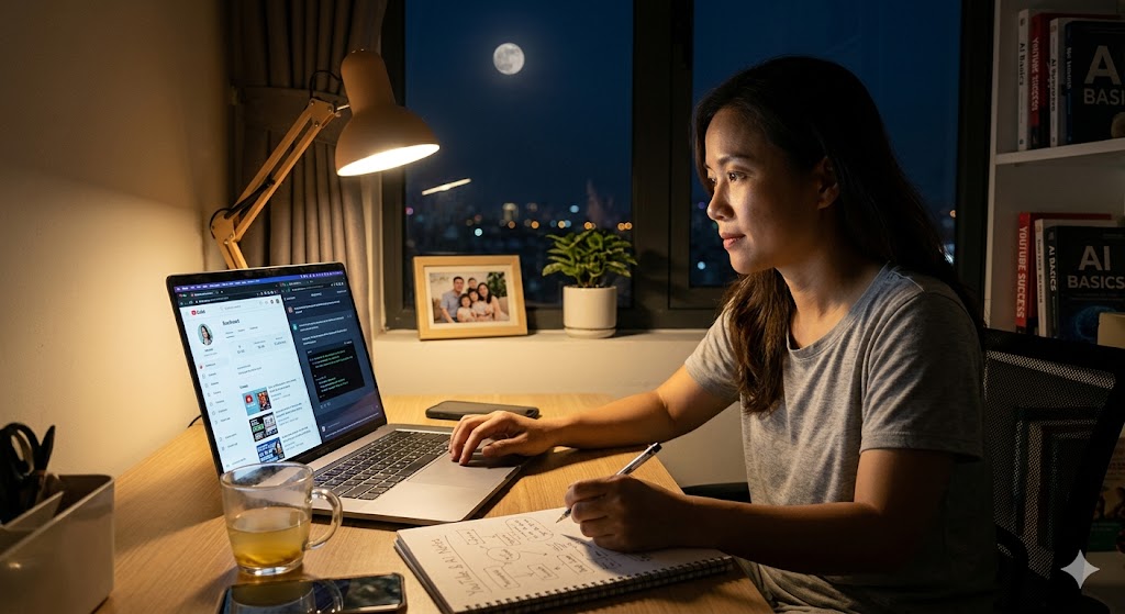  người mẹ học youtube ai kiếm tiền online