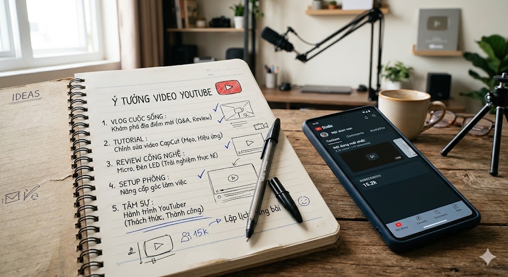 bắt đầu làm YouTube view ngoại bằng điện thoại và ý tưởng nhỏ