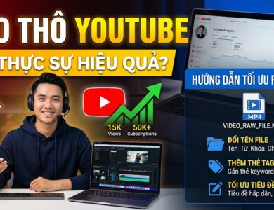 SEO thô YouTube là gì? Hướng dẫn tối ưu metadata file video trên Windows trước khi upload, cách triển khai từ khóa và những lưu ý quan trọng cho kênh mới.