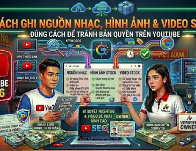 Hướng dẫn cách ghi nguồn tài nguyên bên thứ ba trên YouTube, hiểu đúng về giấy phép sử dụng, lưu trữ bằng chứng và giảm rủi ro tranh chấp bản quyền.