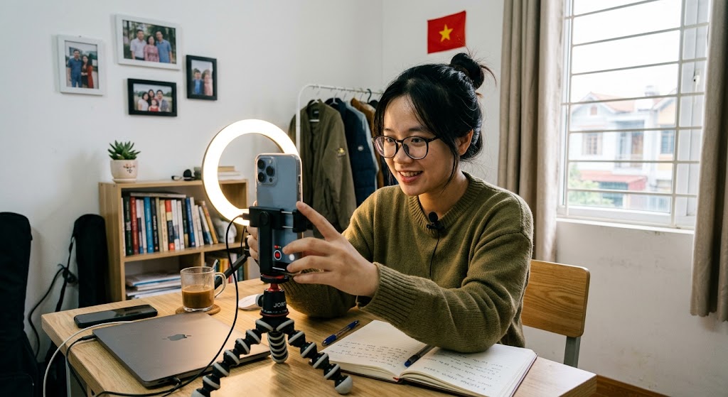 bắt đầu làm YouTube với những gì mình đang có