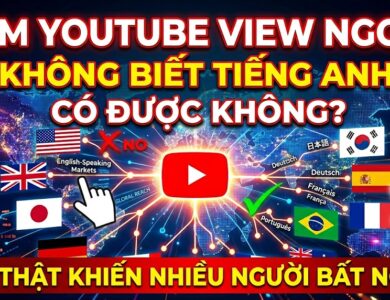 Không biết tiếng Anh vẫn làm YouTube view ngoại được không? Khám phá quy trình thực tế giúp nhiều creator xây dựng kênh quốc tế bằng AI và kiếm thu nhập cao từ thị trường nước ngoài.