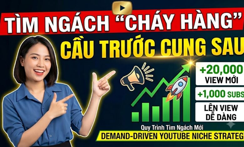 Làm sao để tìm ngách YouTube có nhu cầu cao nhưng ít cạnh tranh? Khám phá quy trình nghiên cứu thị trường, phân tích đối thủ và ứng dụng AI để tìm ngách "cháy hàng" hiệu quả.