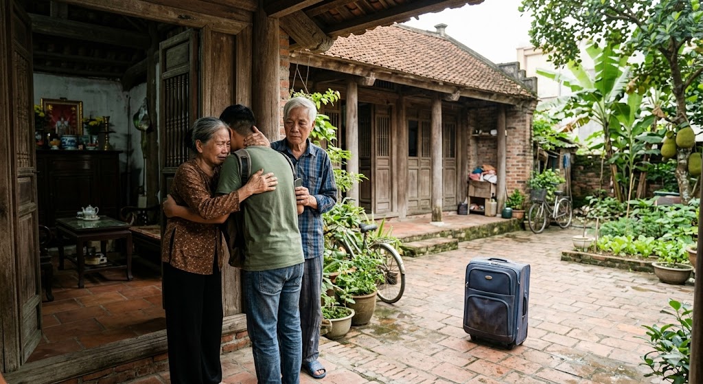 rời quê sau tết