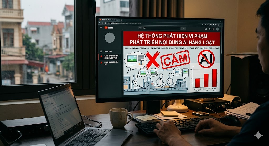 ai spam nội dung trên youtube