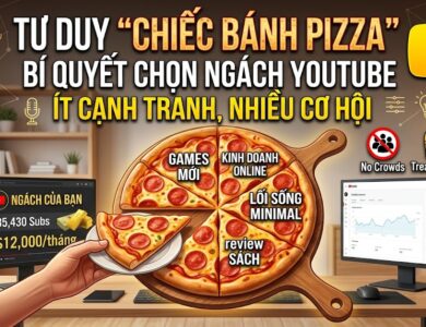 Tư duy "Chiếc bánh Pizza" là gì? Tìm hiểu cách xẻ nhỏ chủ đề, lựa chọn sub-niche và xây dựng kênh YouTube Faceless theo chiến lược ngách càng nhỏ càng nhiều cơ hội.