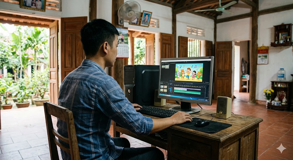 dùng AI video để phát triển nội dung âm nhạc YouTube