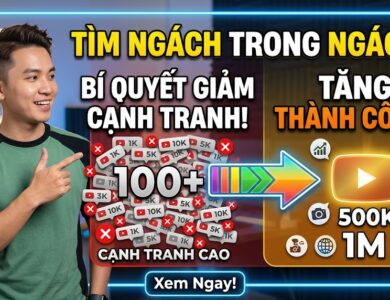 Hướng dẫn cách tìm ngách trong ngách trên YouTube theo phương pháp Phúc BANI. Khám phá công thức "chiếc bánh Pizza", nghiên cứu đối thủ và tìm niche ít cạnh tranh để phát triển kênh nhanh hơn.