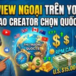 RPM view ngoại luôn được đánh giá cao hơn thị trường Việt Nam. Tìm hiểu lý do, cách tối ưu tệp khán giả và chiến lược xây dựng kênh YouTube hướng đến doanh thu bền vững.