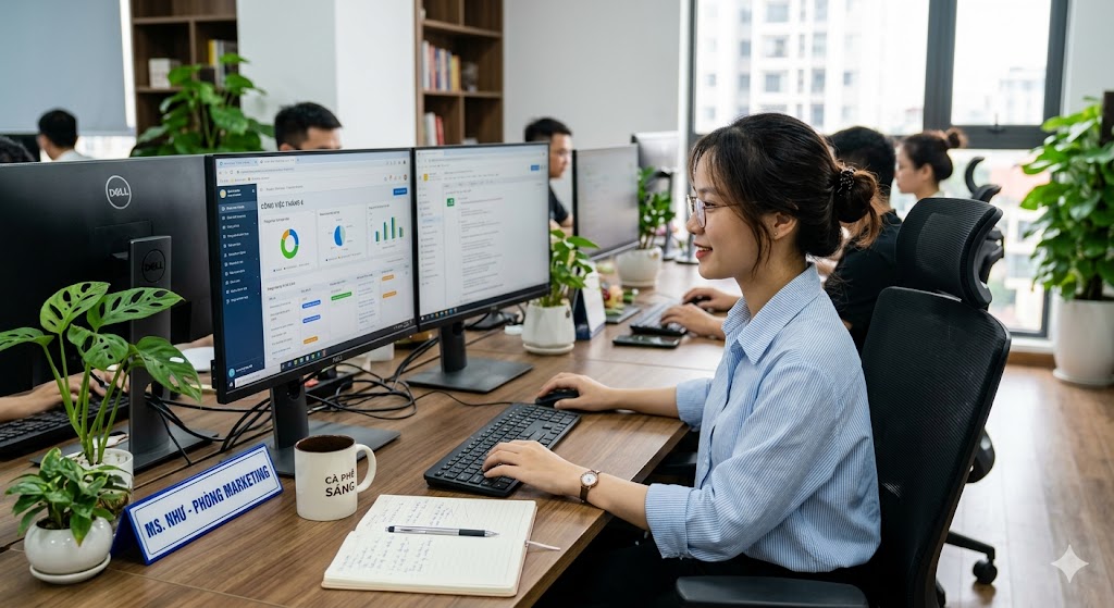 nhân viên văn phòng cảm thấy chán nản với công việc hiện tại