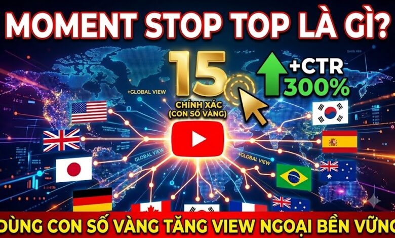 Moment Stop Top là kỹ thuật sử dụng các con số vàng trong tiêu đề YouTube để thu hút sự chú ý và tăng CTR. Tìm hiểu cách các creator view ngoại áp dụng tâm lý học con số để kéo đề xuất hiệu quả.