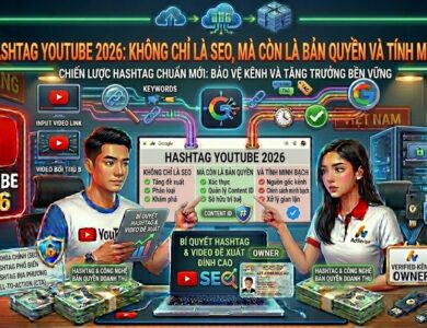 Tìm hiểu cách sử dụng hashtag YouTube đúng cách, kết hợp với ghi nguồn, công bố nội dung AI và tuân thủ bản quyền để xây dựng kênh phát triển bền vững.