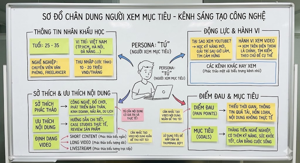 xác định chân dung người xem khi làm youtube