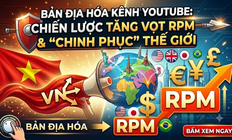 Bản địa hóa YouTube không chỉ là dịch ngôn ngữ mà còn là chiến lược thích nghi với tâm lý, văn hóa và hành vi của khán giả quốc tế để tăng view, RPM và xây dựng thương hiệu bền vững.