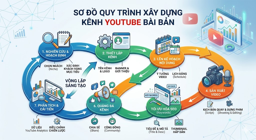 quy trình xây dựng kênh youtube từ con số 0