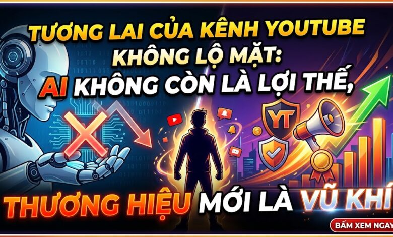 Tương lai của YouTube faceless không nằm ở việc dùng nhiều AI hơn mà nằm ở cách kết hợp AI, con người và thương hiệu. Khám phá tư duy xây dựng kênh bền vững và có khả năng mở rộng trong thời đại AI.