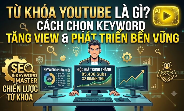 Tìm hiểu cách chọn từ khóa YouTube theo tư duy SEO hiện đại: từ khóa người dùng, từ khóa lý tưởng, cấu trúc phễu ngược và chiến lược kết hợp giúp kênh tăng trưởng bền vững.
