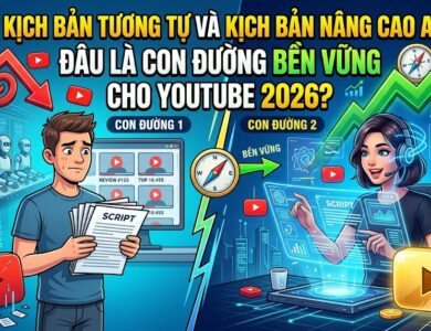 Phân biệt kịch bản tương tự và kịch bản nâng cao AI, hiểu cách tạo nội dung độc bản, tăng giá trị cho người xem và xây dựng kênh YouTube phát triển bền vững.