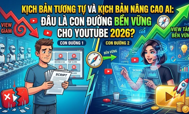 Phân biệt kịch bản tương tự và kịch bản nâng cao AI, hiểu cách tạo nội dung độc bản, tăng giá trị cho người xem và xây dựng kênh YouTube phát triển bền vững.