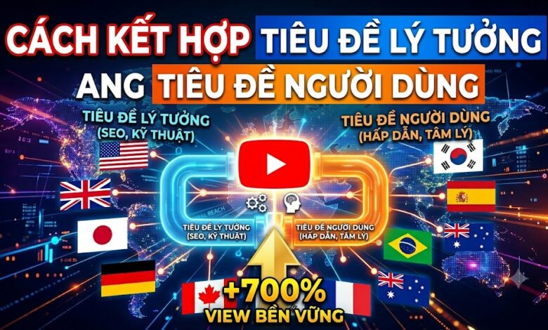 Tìm hiểu cách kết hợp tiêu đề lý tưởng và tiêu đề người dùng để vừa tăng CTR, vừa xây dựng kênh YouTube phát triển bền vững. Công thức được nhiều creator view ngoại áp dụng để tối ưu lượt xem và doanh thu.